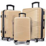 Suitcase Sets Touch of Venetian Hard Luggage - Set of 3