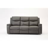 Home Details Collins Air Recliner Grey Sofa 204cm 3 Seater