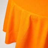 Tablecloths Homescapes Plain Cotton Round Tablecloth Orange