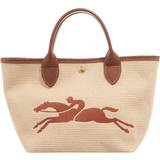 Longchamp Bags Longchamp Le Panier Pliage Canvas Top Handle Basket Bag