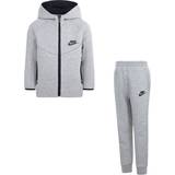 Nike Sportswear Tech Fleece Full-Zip Hoodie & Joggers Set Dark Heather  Grey/Black