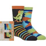 Children's Clothing SockShop Boys Pair Totes Tots Originals Novelty Slipper Dinosaur 2-3 Years Multi Coloured