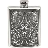 English Pewter 6oz Hip Flask with Celtic