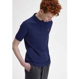 Fred Perry Men Polo Shirts Fred Perry Twin Tipped Polo Shirt Navy