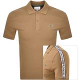 Lacoste Polo Shirts Lacoste Short Sleeved Polo T Shirt Brown