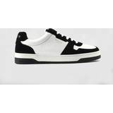 Mallet Shoes Mallet Mens Bentham Court Trainers In White Black 6, Colour: Bla
