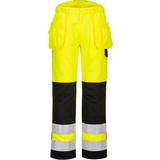 EN ISO 20471 Work Pants Portwest PW2 Hi-Vis Holster Trousers Yellow & Black UK46 Regular