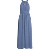 Long Dresses - Recycled Fabric Vila Pleated Halter Neck Maxi Dress