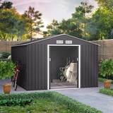 BillyOh Outbuildings BillyOh 9x10, Dark Ranger Metal Shed With Foundation (Building Area )