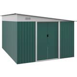 Metal garden shed OutSunny 11.3x9.2ft Steel Storage Shed 2 (Building Area )