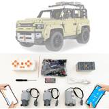 for Lego Technic Land Rover Defender 42110 Motor and Remote Control Upgrade Kit, 3 Motors, APP 4 Modes Control, Quality Gift, Power Functions Set