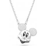 Swarovski Charms & Pendants Swarovski Disney Mickey Mouse Pendant, White, Rhodium plated