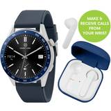 Harry Lime Series 27 Navy Silicone Strap Smart Watch With Blue Charging