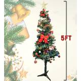 True Face 5ft Slim Christmas With Lights
