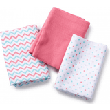 Summer infant Baby Blankets Summer infant Muslin Blanket Zigzag/Pink/Multi Dot 3 Pk