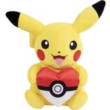 Pokémon Soft Toys Pokémon Pikachu 8" Plush with Heart Poke Ball Officially Licensed Stuffed Animal Toy Great Gift for Kids Ages 8