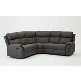 Leathers Sofas GRS Selby Grey Sofa 227cm 5 Seater