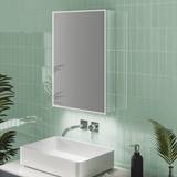 Aluminum Bathroom Mirror Cabinets HiB Exos 60