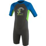 Blue Wetsuits O'Neill Reactor 2mm Back Zip Shorty Wetsuit Graphite Dayglo Ocean