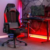 X Rocker Leather Gaming Chairs X Rocker Onyx Pc Gaming Chair Red
