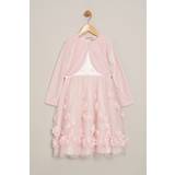 Pink Dresses Children's Clothing Miss Girls Blush Dress and Cardigan 2-Piece Set 4-5Y