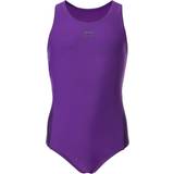 Purple Swimwear Slazenger Splice Racer Back Swimsuit Junior Girls