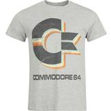 Commodore 64 Retro logo T-Shirt mottled grey