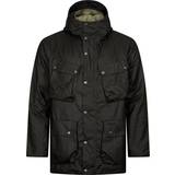 Barbour Men Outerwear Barbour Valley Waxed Jacket Black