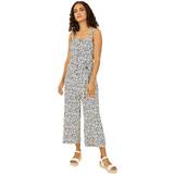White - Women Jumpsuits & Overalls Yumi Strappy Animal Print Jumpsuit, White