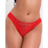Red Knickers Curvy Kate Scantilly Fascinate Brazilian Poppy Red