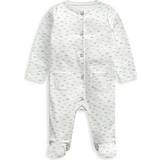 Long Sleeves Jumpsuits Children's Clothing Mamas & Papas Cloud All In One Sleepsuit White WHITE Newborn