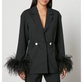 Jumpsuits & Overalls Sleeper Girl With Pearl Feather-Trimmed Crepe Blazer Black