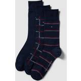 Tommy Hilfiger Women Socks Tommy Hilfiger 3-Pack Logo Stripe Socks Gift Box, Navy