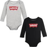 Levi's Bodysuits Levi's Kids Boys Pack Of Bodysuits With Logo Print And Long Sleeves In Cotton