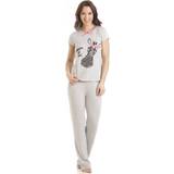 Camille Jumpsuits & Overalls Camille Zebra Motif Pyjama Set Grey 18-20