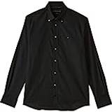 Tommy Hilfiger Men Shirts Tommy Hilfiger Regular Fit Business-Hemd mit Button-Down-Kragen in Black, Größe