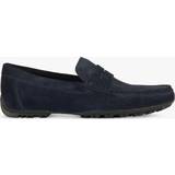 Geox Men Low Shoes Geox Kosmopolis Grip Suede Leather Loafers