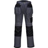 Work Clothes Portwest Mens PW3 Holster Work Trousers Grey & Bl