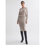 Cashmere Dresses Reiss Leila Knitted Long Sleeve Midi