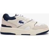 Lacoste Trainers Lacoste Men's Lineshot Leather Logo Trainers White & Navy
