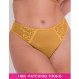 Yellow Knickers Curvy Kate Centre Stage Deep Thong Turmeric