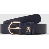 Belts on sale Tommy Hilfiger Essential Ledergürtel mit TH-Monogramm SPACE BLUE EU100cm
