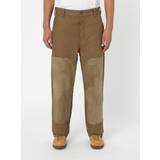 Brown - Men Trousers Dickies Men's Lucas Waxed Canvas Double Knee Pants Acorn WPR55