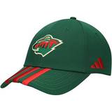 adidas Men's Green Minnesota Wild Locker Room Three Stripe Adjustable Hat