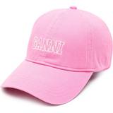 Hats on sale Ganni Logo baseball cap PINK