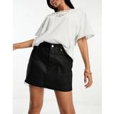 Levi's Skirts Levi's Icon Coated Denim Mini Skirt Black, Black, 26, Women Black