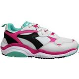 Diadora Sport Shoes Diadora Whizz Run Mens White/Pink Trainers Multicolour Leather archived