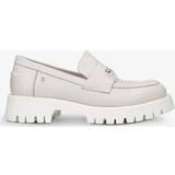 Women Low Shoes Carvela Womens Leather Stomper Loafers White Leather archived