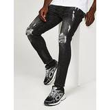 Trousers & Shorts Alessandro Zavetti Bondini Slim Fit Denim Jean, Black, 32, Men Black