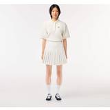 Lacoste Polyester Skirts Lacoste Short Pleated Button Waist Skirt White